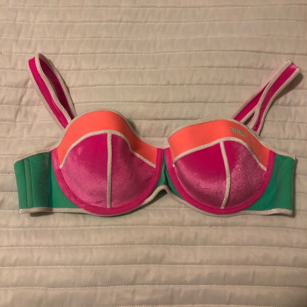 TRIANGL velvet bikini top